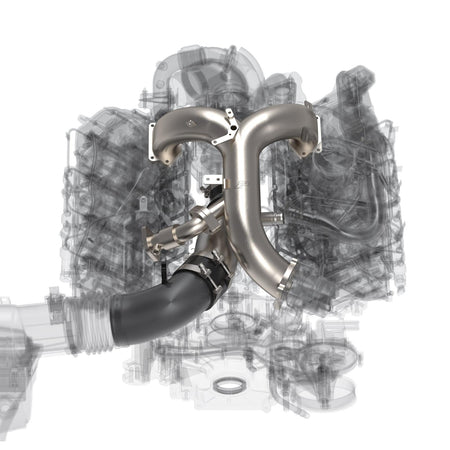 Turbo Inlet and Intake Manifold Kit - Ford 6.7L Powerstroke 2020-2025 - Brushed Pacific Performance Engineering