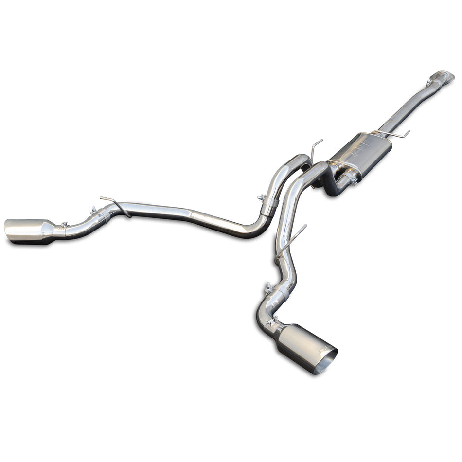 Exhaust Cat Back Ford F150 (2009-2014) Polished Tube Polished Tips