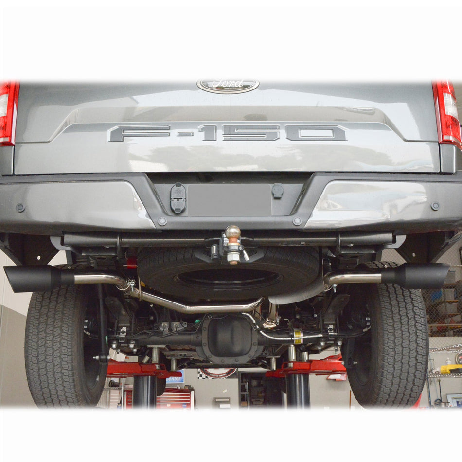 Exhaust Cat Back Ford F150 (2015-2022) Raw Tube Polished Tips