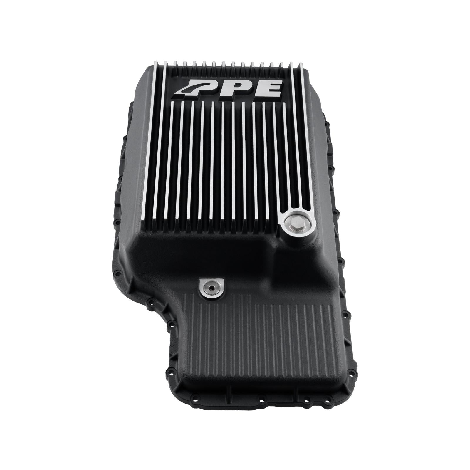 10R140 Deep Transmission Pan SuperDuty Gas 20-25 - Step Bottom - Brushed Pacific Performance Engineering