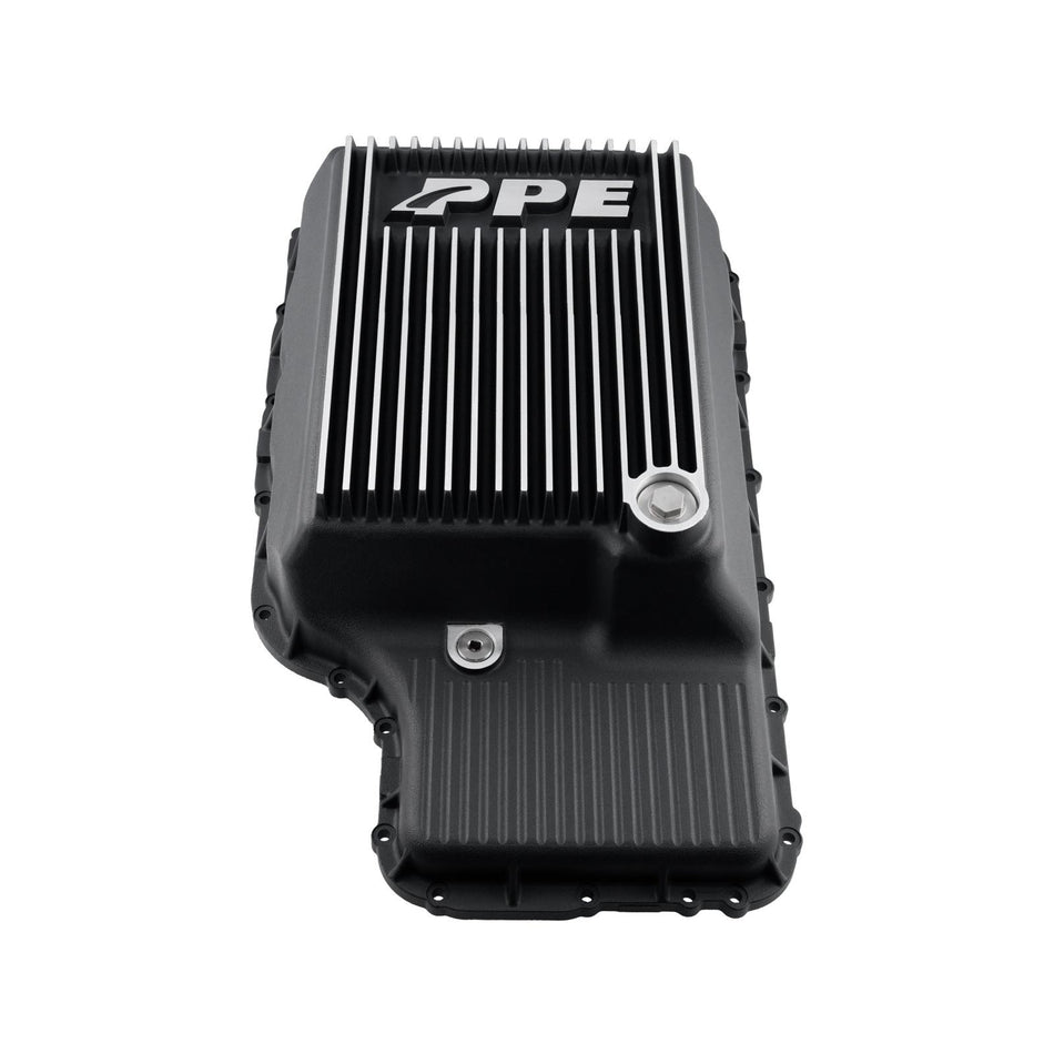 10R140 Deep Transmission Pan SuperDuty Gas 20-25 - Step Bottom - Brushed Pacific Performance Engineering