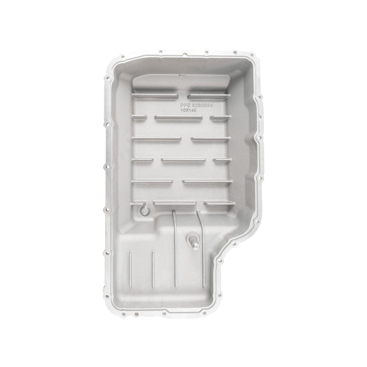 10R140 Deep Transmission Pan SuperDuty Gas 20-25 - Step Bottom - Brushed Pacific Performance Engineering