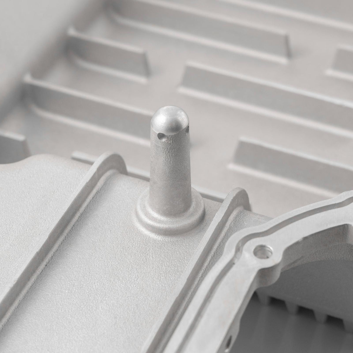 10R140 Deep Transmission Pan SuperDuty Gas 20-25 - Step Bottom - Brushed Pacific Performance Engineering