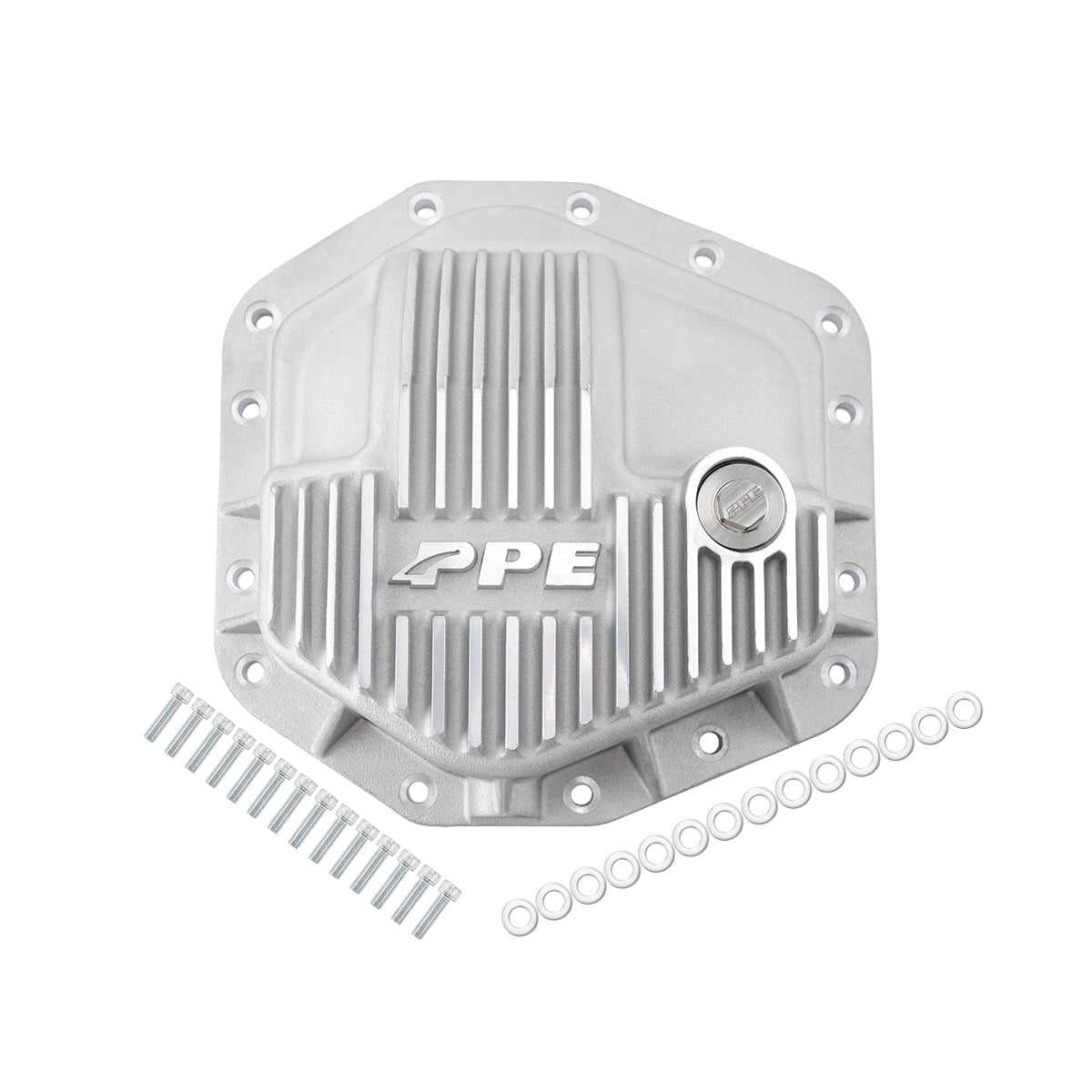 23-25 Ford Super Duty Dana M235 -14 Bolt Heavy-Duty Cast Aluminum Front Differential Cover Raw Pacific Performance Engineering