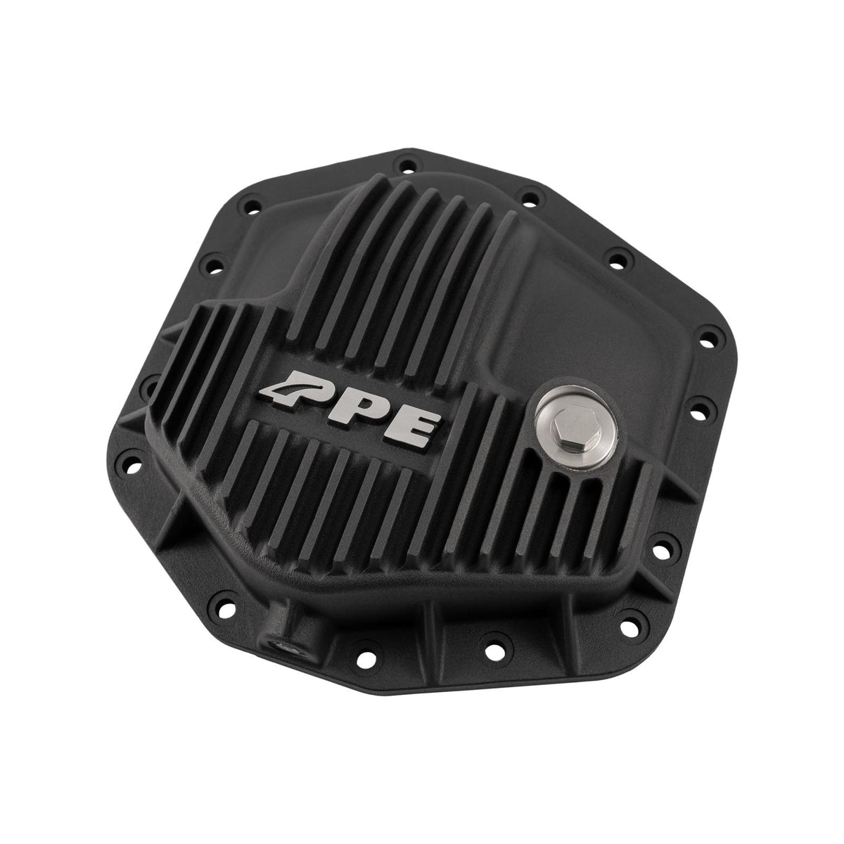 23-25 Ford Super Duty Dana M235 -14 Bolt Heavy-Duty Cast Aluminum Front Differential Cover Black Pacific Performance Engineering