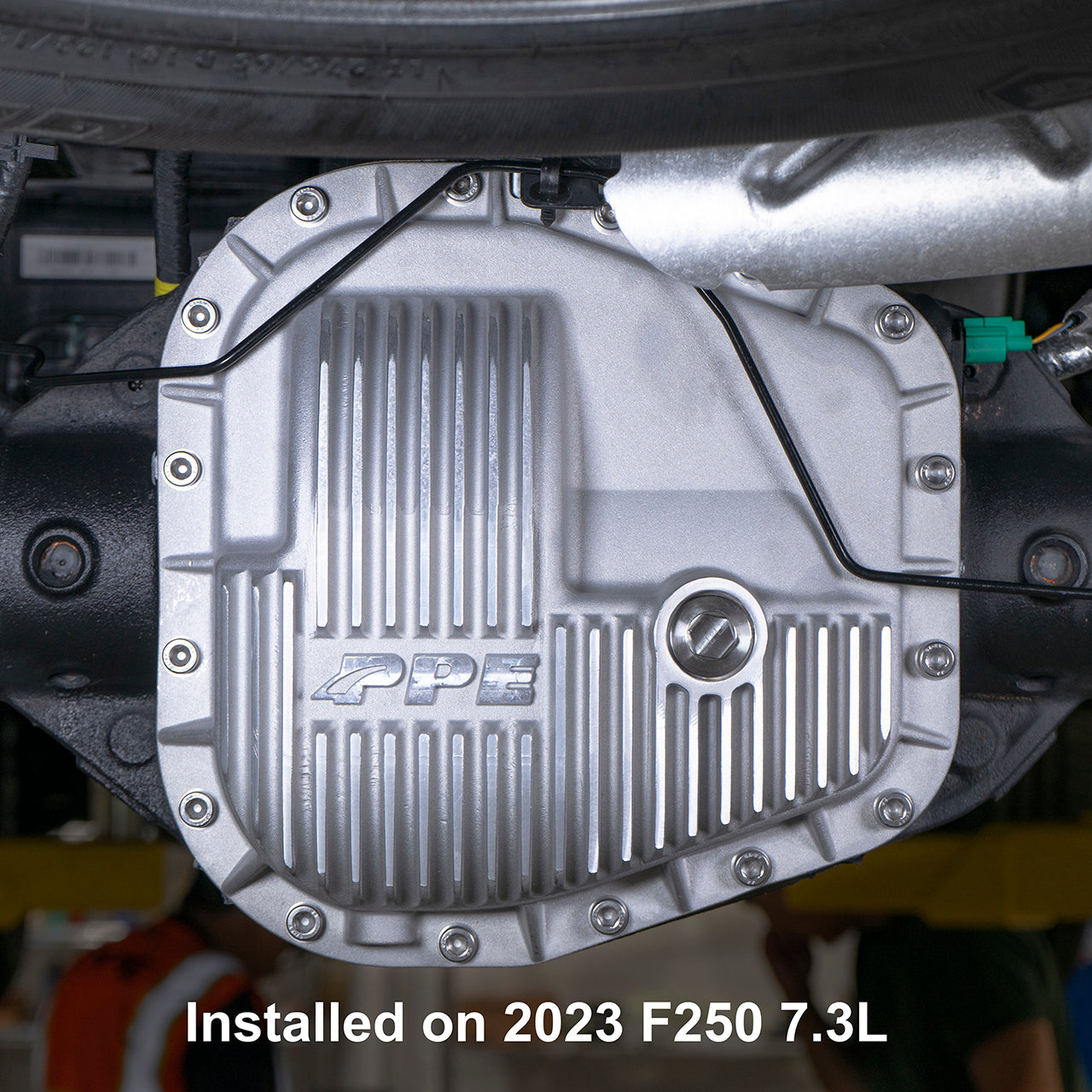 23-25 Ford SuperDuty Sterling 11.6 Inch- 16 Bolt Heavy-Duty Cast-Aluminum Rear Differential Cover-Brushed Pacific Performance Engineering
