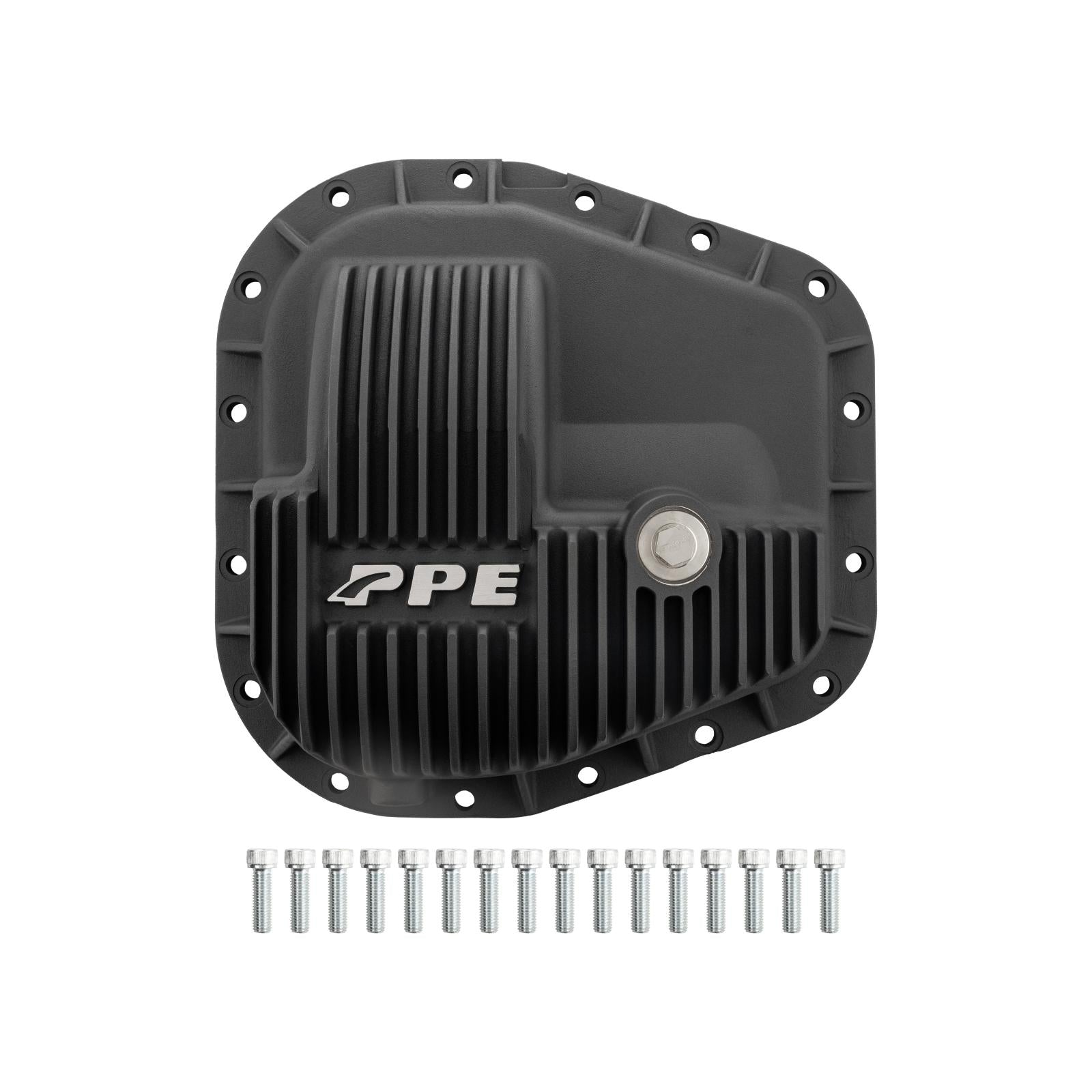 23-25 Ford SuperDuty Sterling 11.6 Inch- 16 Bolt Heavy-Duty Cast-Aluminum Rear Differential Cover-Black Pacific Performance Engineering