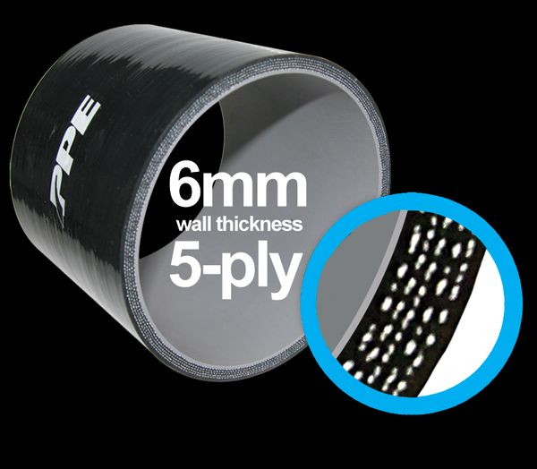 5.0 Inch 90 Deg 6MM 5-Ply Silicone Elbow PPE Diesel
