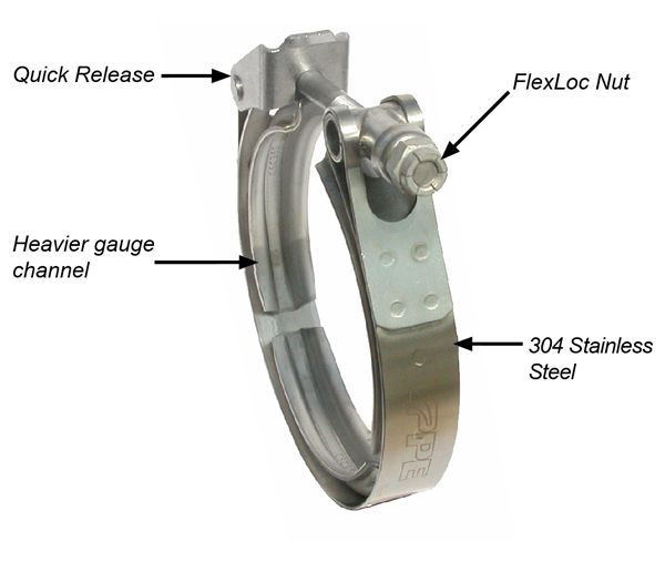 3.0 Inch V Band 3 Piece Set 1C 1M 1F QR PPE Diesel