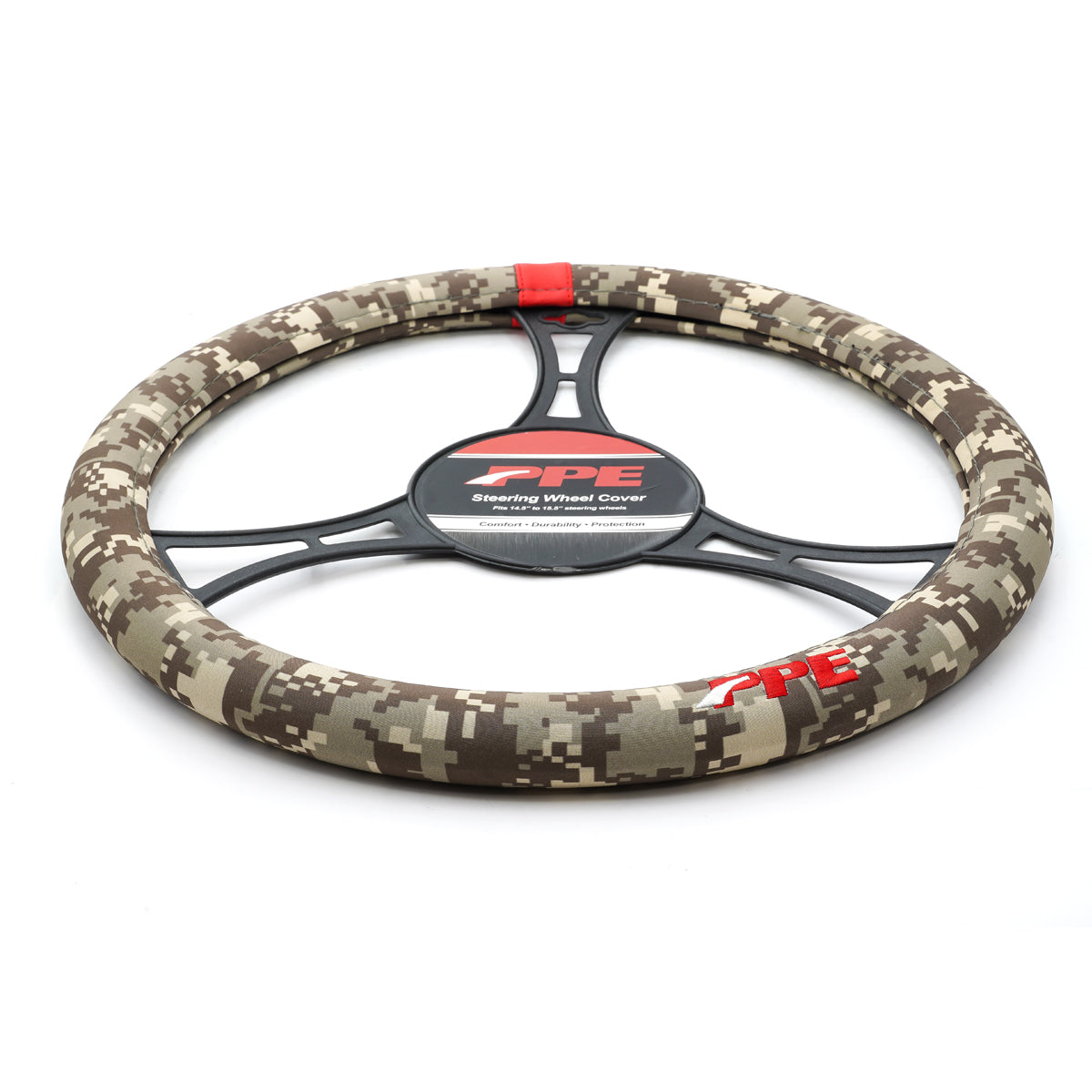 Steering Wheel Cover - Digital Camo Desert Tan Fits 15.5 in steering wheels
