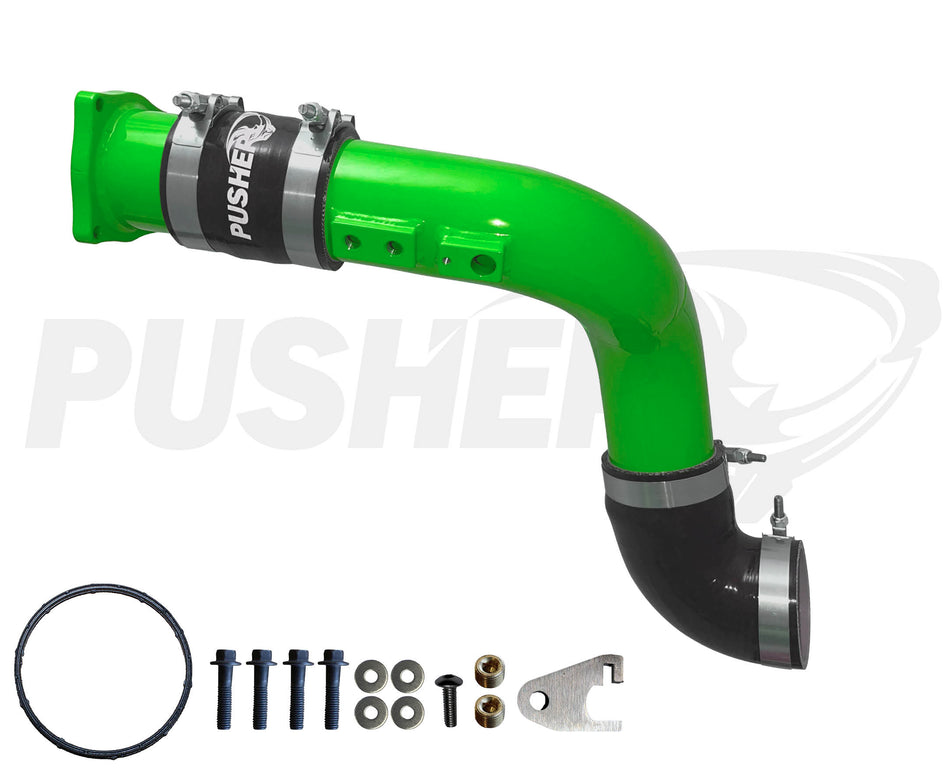 Pusher HD 3" Cold Side Charge Tube for 2017-2025 Ford F250/350 6.7L Powerstroke w/ Throttle Valve Replacement