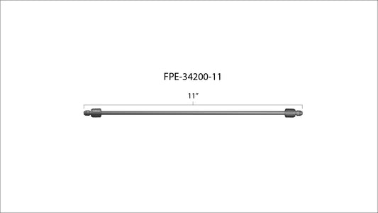 11 Inch High Pressure Fuel Line 8mm x 3.5mm Line M14 x 1.5 Nuts Fleece Performance