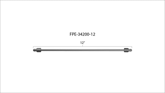 12 Inch High Pressure Fuel Line 8mm x 3.5mm Line M14 x 1.5 Nuts Fleece Performance
