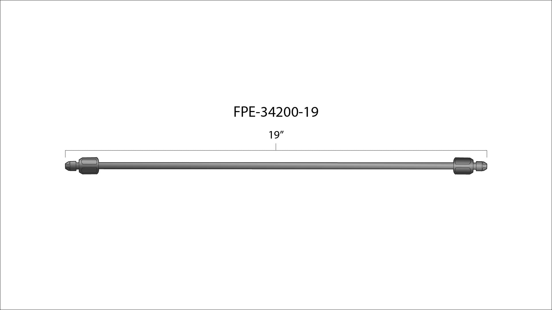 19 Inch High Pressure Fuel Line 8mm x 3.5mm Line M14 x 1.5 Nuts Fleece Performance