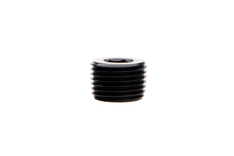 1/2 Inch NPT Hex Socket Plug Black Fleece Performance