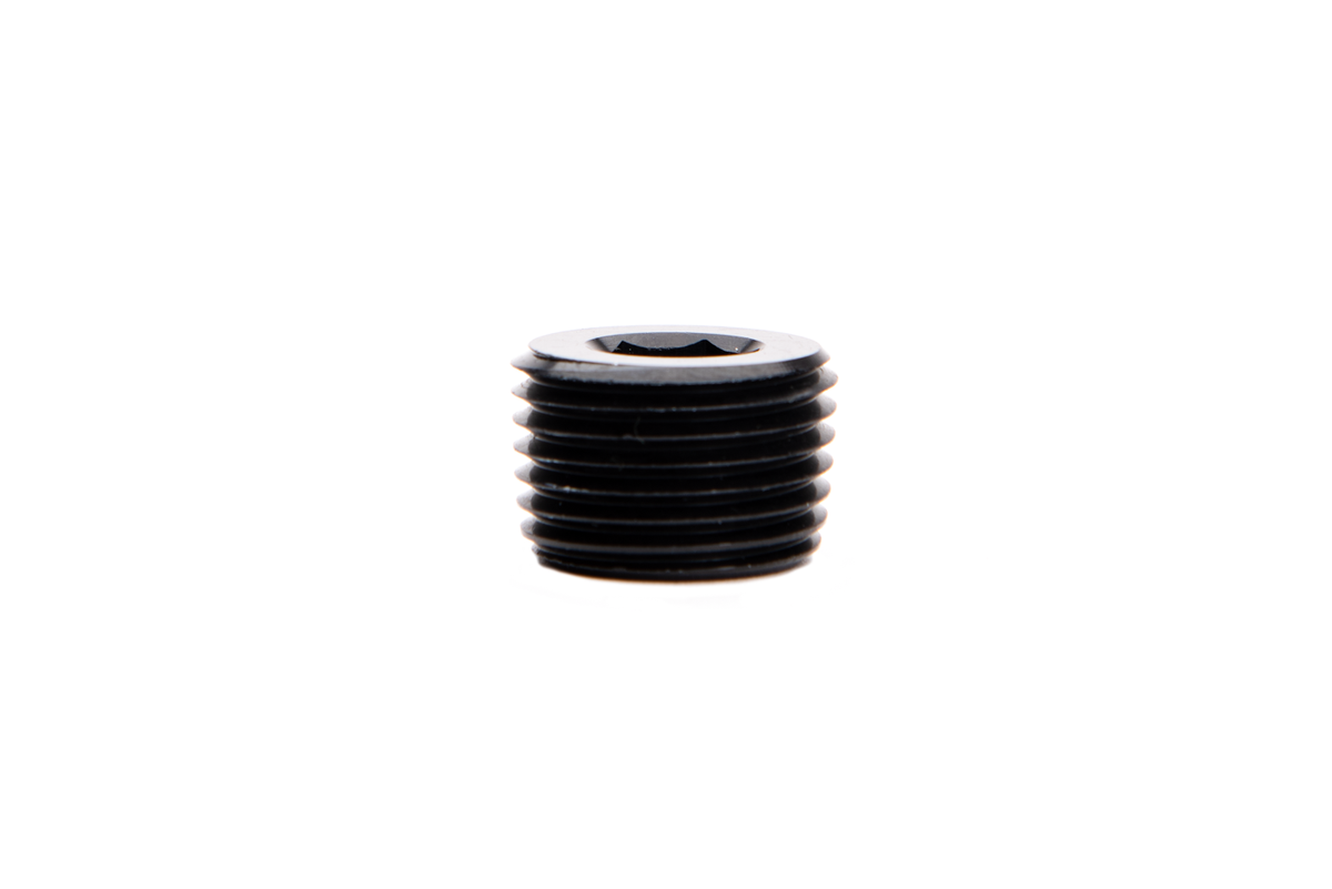 1/4 Inch NPT Hex Socket Plug Black Fleece Performance