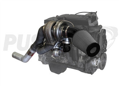 Pusher High Mount Compound Turbo System for 2007.5-2009 Dodge Ram 6.7L Cummins Trucks