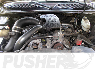 Pusher SuperMax Intake System & Pusher Max 3" Driver-side Charge Tube for 2006-2010 Duramax LBZ/LMM Trucks