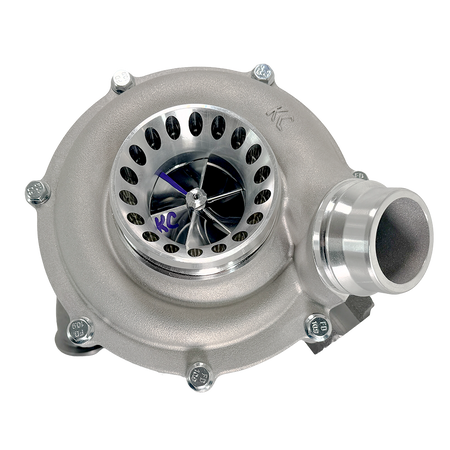 KC Jetfire turbo for 6.7L Powerstroke, side view