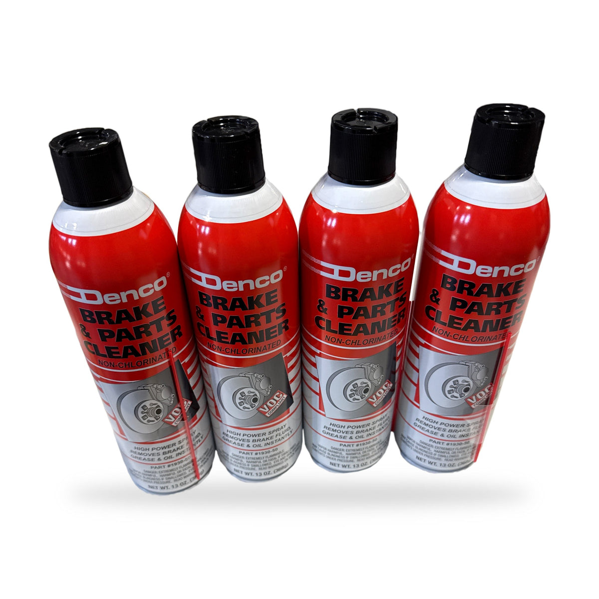 Denco Brake & Parts Cleaner #1930-50 4-pack: four 13 oz non-chlorinated aerosol cans